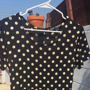 Vintage Betsey Johnson size M/L polka dot dress
